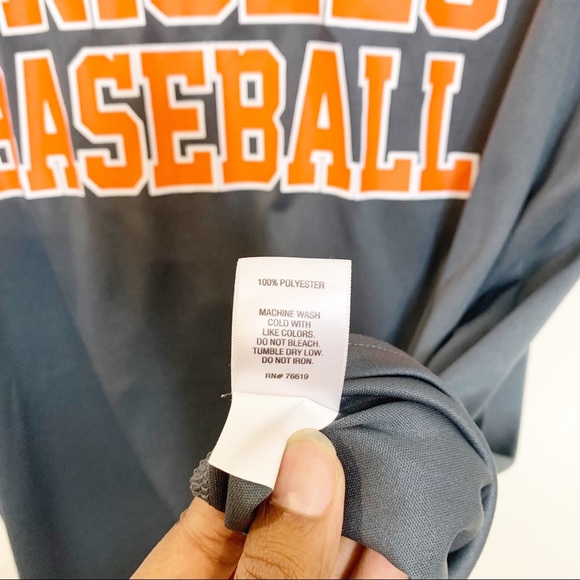 Orioles Grey Baseball Graphic Tee Size Large - Picture 3 of 4